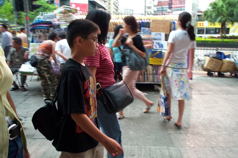 Strolling along Lai Chi Kok Road in Yau Ma Tei